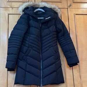 Large Pajar coat made in Canada Women's Black Puffer coat with removable fur 🍀